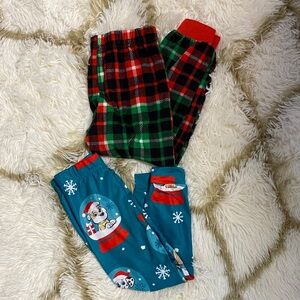Festive Holiday Kids Pajama Set - Red, Green, and Blue